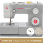 Singer Heavy Duty 4411 Sewing Machine Ultimate Edition - Includes Even Feed Walking Foot and Heavy Duty Needle Pack