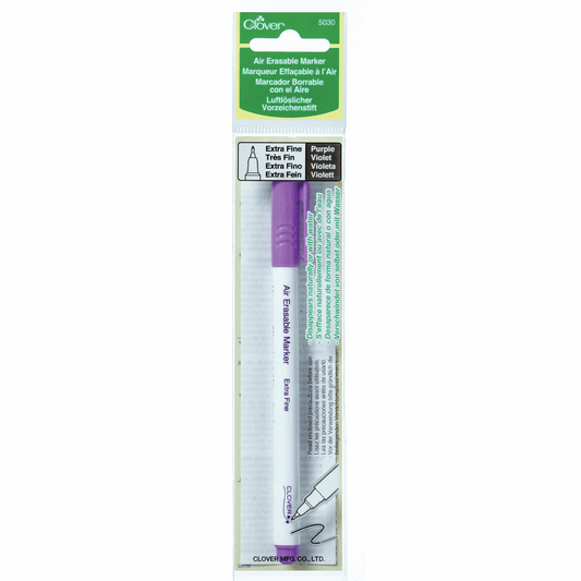 Purple Extra Fine Air Erasable Fabric Marker Pen
