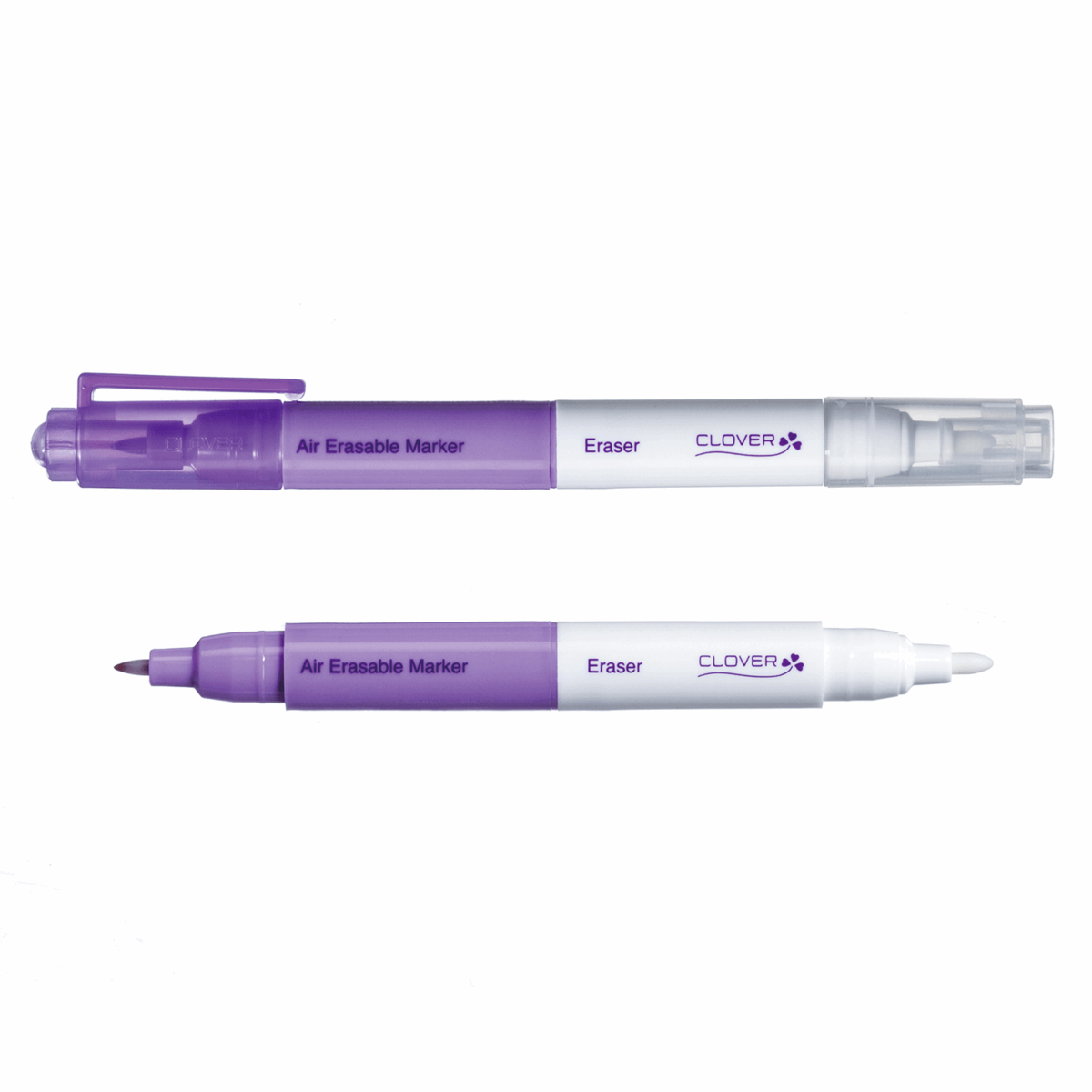 Purple Fine Air Erasable Fabric Marker with Eraser
