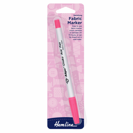 Wipe Off/Vanishing Fabric Marker Pen