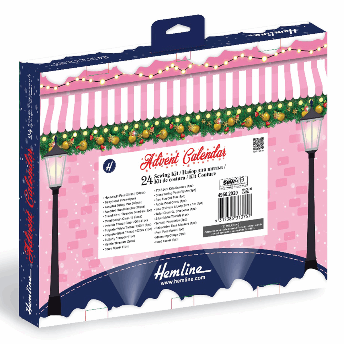 Deluxe Sewing Kit Advent Calendar for December - 24 boxes of sewing fun - Last chance to buy