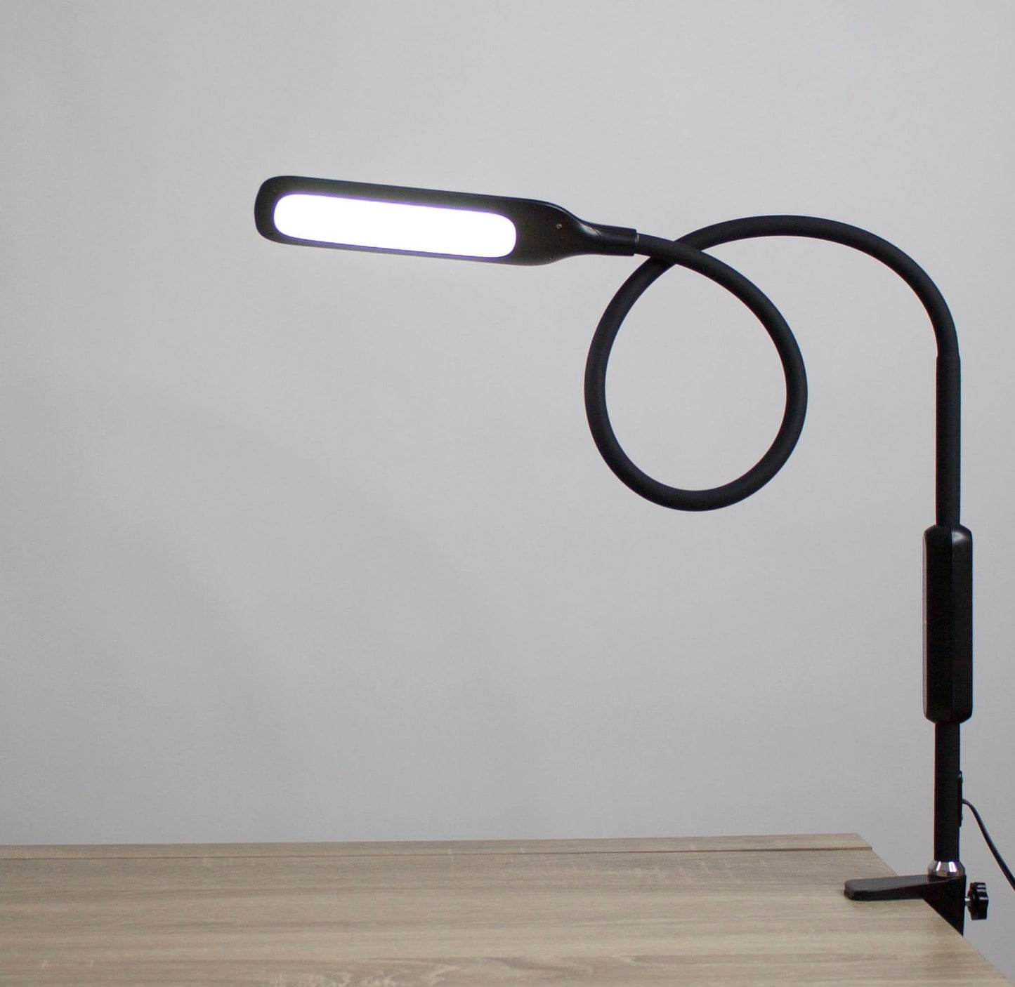 Native Lighting - Black Lumina Desk Lamp (flexible goose neck LED light with 5 level lighting and 3 colour settings)
