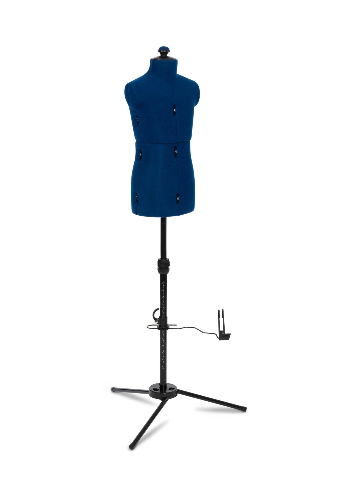 Adjustoform Junior Dressform (blue) - Adjustable dress form with metal stand (child sized 8 part body with 12 adjusters) Made in the UK