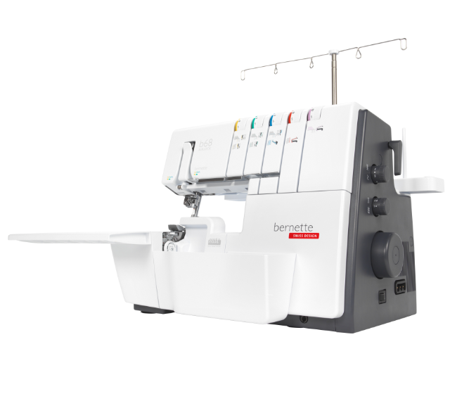 bernette by BERNINA Airlock b68 Pro Series Automatic Air Threading 5 thread Overlocker and Coverstitch combination machine