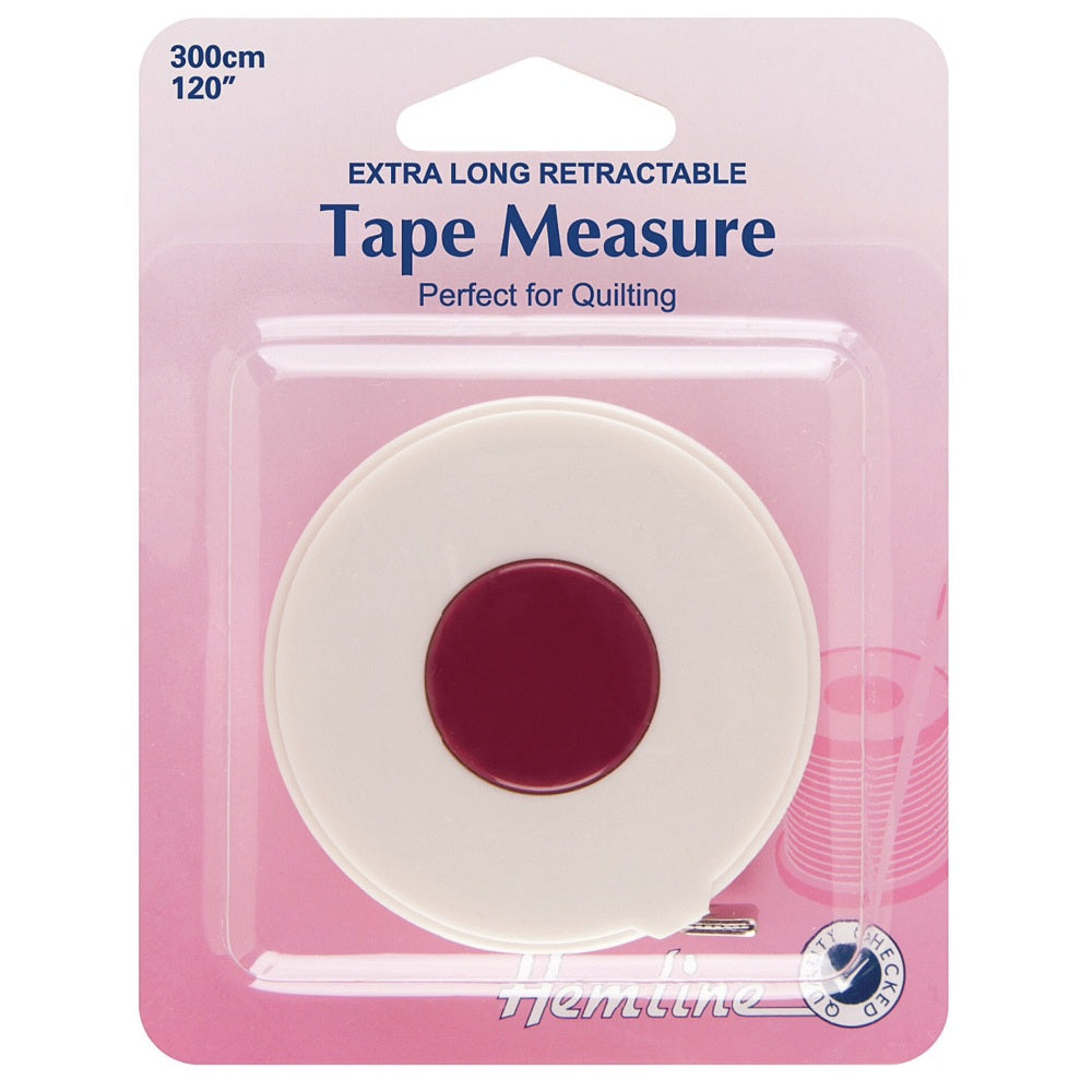 Hemline Retractable Tape Measure - 300cm
