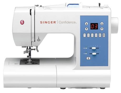 Singer Confidence 7465 Deluxe Bundle with Walking Foot and 20 x Gutermann Thread Set worth over £60