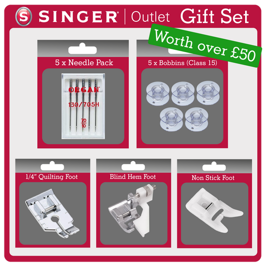 FREE Gift - Singer Outlet Gift Set worth over £50 with a Sewing Machine