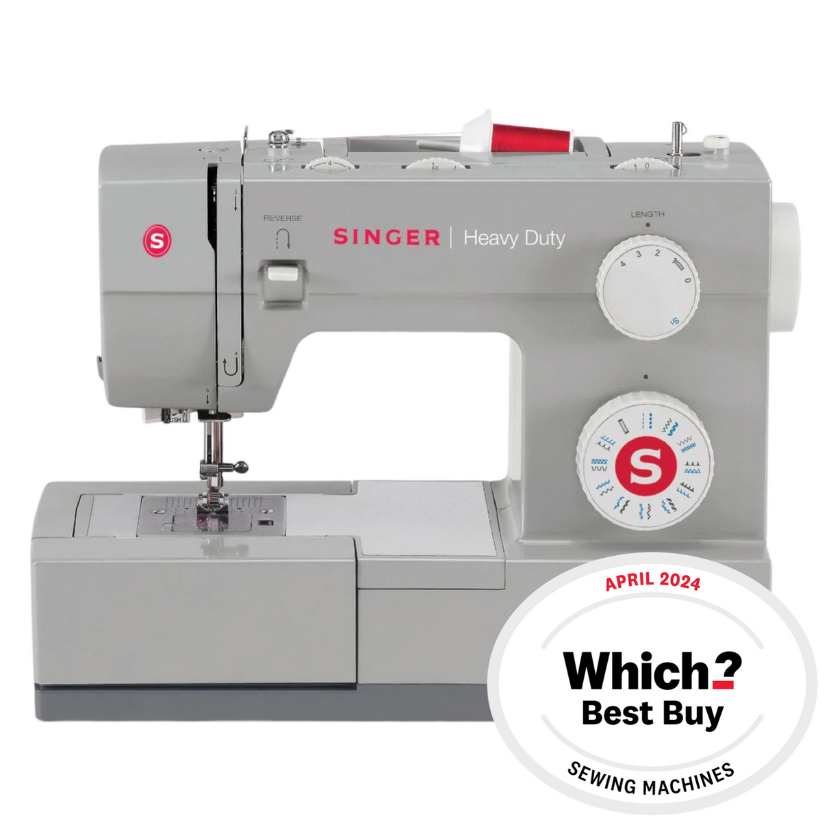 Singer Heavy Duty 4423 Sewing Machine - New 2025 model with dual pulley system for maximum penetration power - Awarded Which? Best Buy Sewing Machine - Order and get a Free Upgrade to the new 5523 at no extra cost.