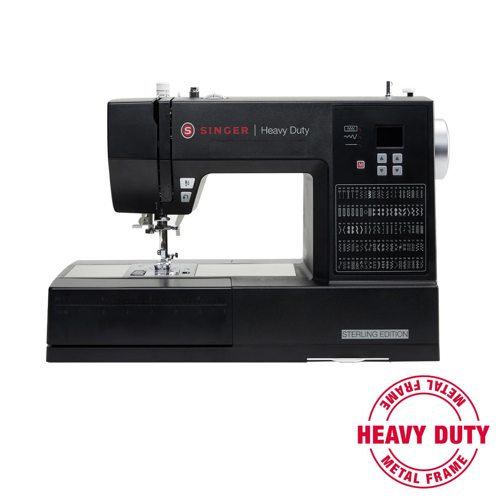 Singer Heavy Duty HD6605 Black Sterling Limited Edition Sewing Machine - 100 stitch patterns - Latest 2025 model - 3 to 5 working days for delivery