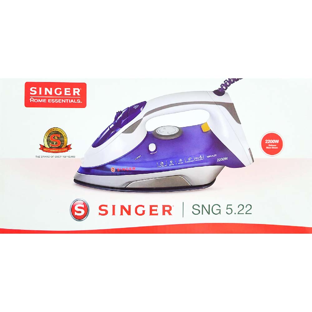 Singer Iron 5.22 (blue, purple or green - colour sent at random)