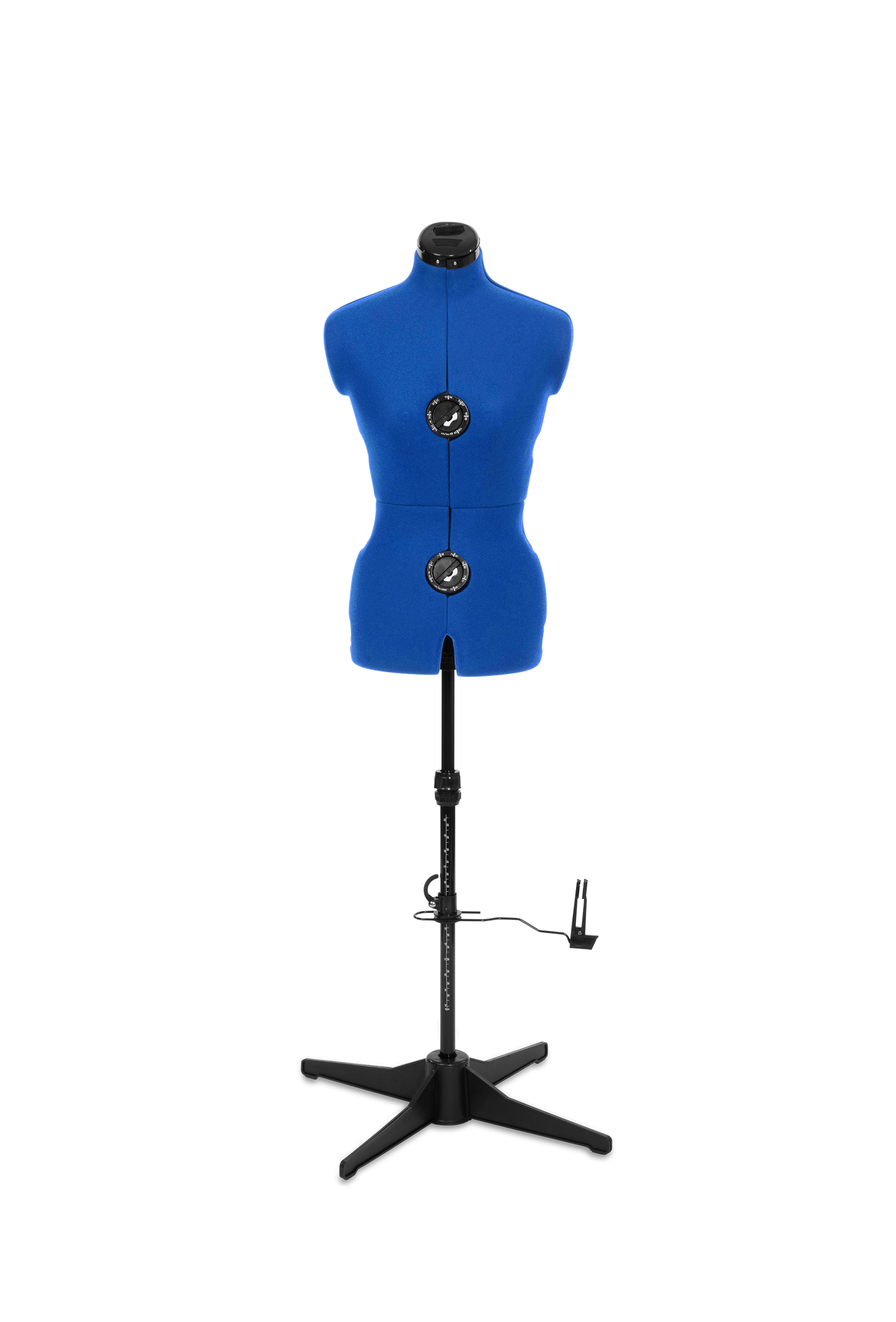 Adjustoform Elizabeth Tailormaid Dress Form with Stand and Base - Blue - Heavy Duty Adjustable Dress Form with 8 part body and 11 adjusters - Dress sizes from 6 to 24