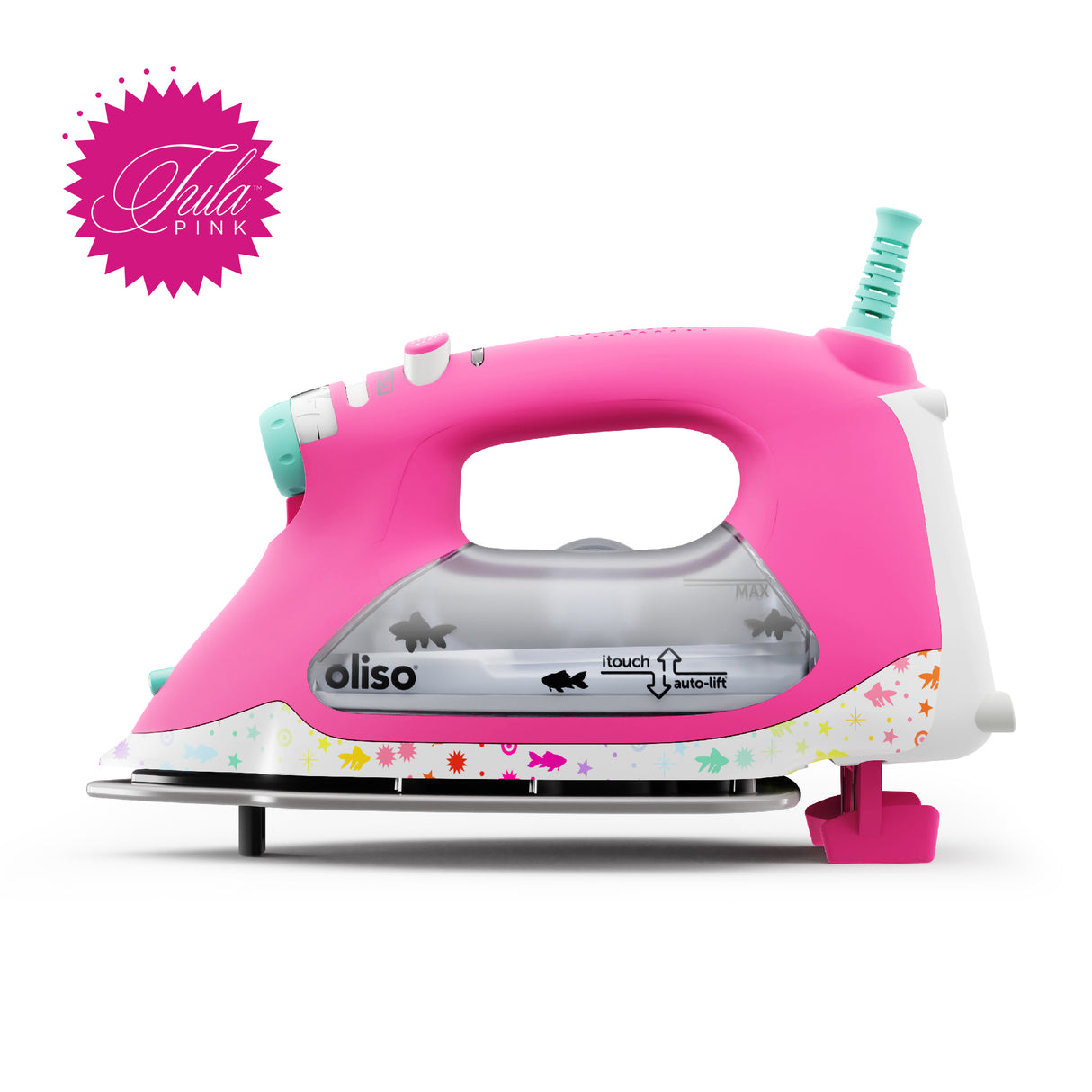 New Pink Oliso ProPlus Auto-lift Smart Iron TG1600 pro plus