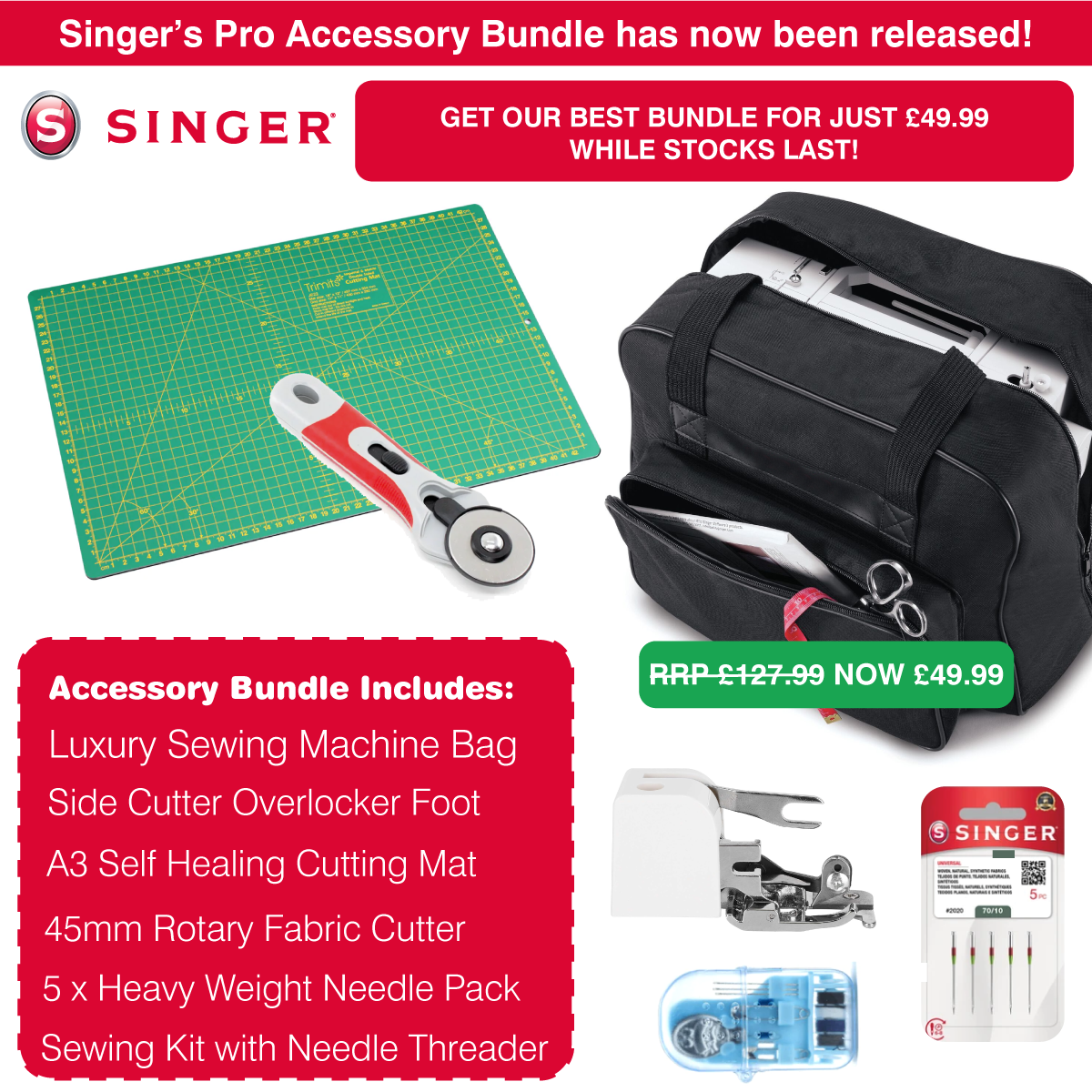 Singer Pro Gift Bundle - Save £78 - Exclusive to Singer Outlet