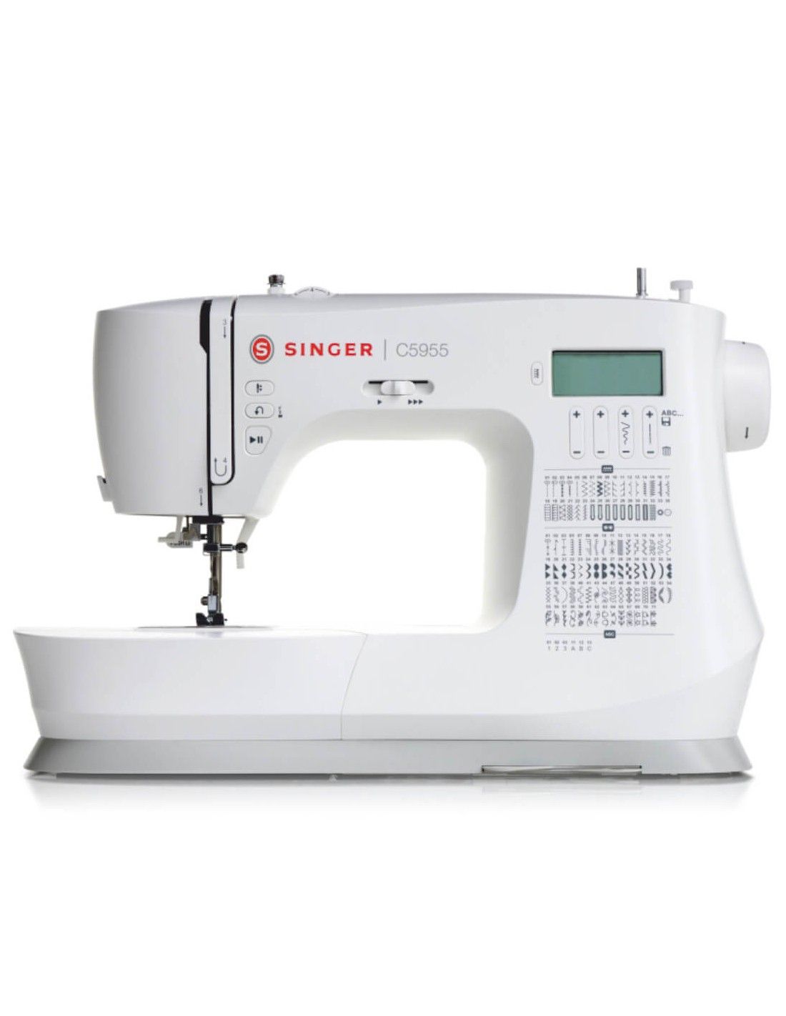 Singer DressMaker C5955 Sewing Machine and Adjustoform Mannequin Bundle - 200 stitch patterns with letters and numbers