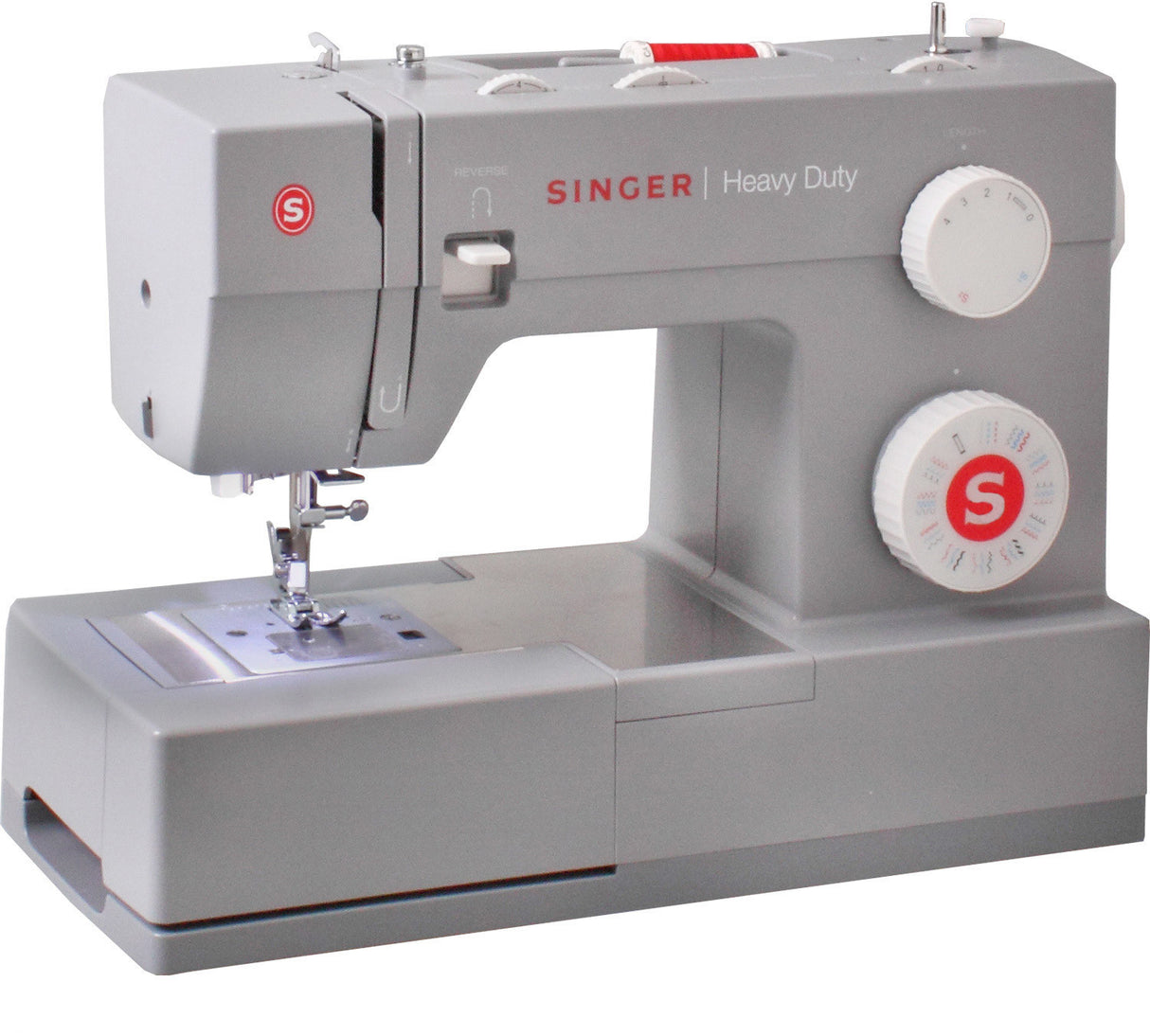 Singer Heavy Duty 4423 Sewing Machine - New 2025 model with dual pulley system for maximum penetration power - Awarded Which? Best Buy Sewing Machine - Order and get a Free Upgrade option to 32 stitch patterns exclusive to Singer Outlet