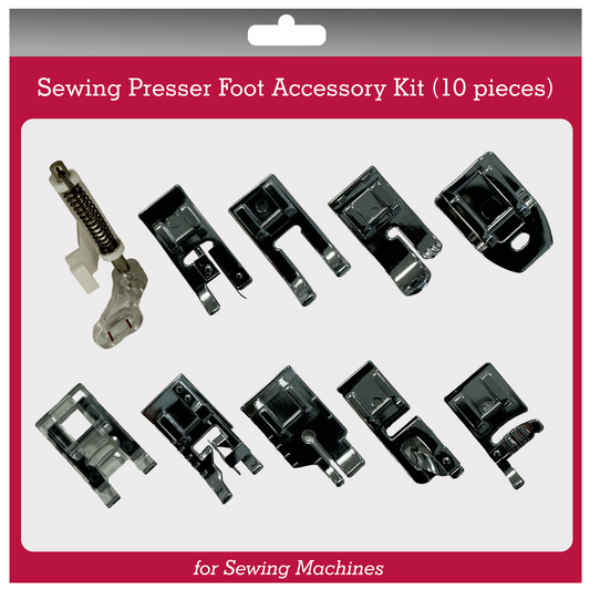 Sewing Presser Foot Accessory Kit by Singer Outlet - 10 piece with over £130 value - Latest 2024 accessories