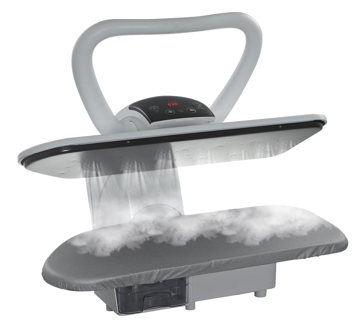 HD100 Press White 100cm Extra Large Ironing Press with Free Iron Attachment, Cover, Foam and Filter - Singer Outlet Offer