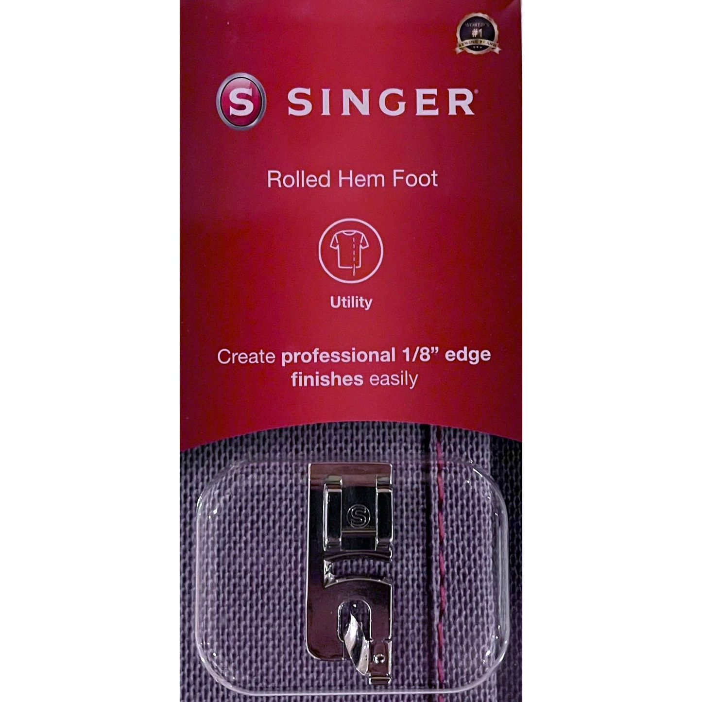 Rolled Hem Foot (1/8inch edge) by Singer