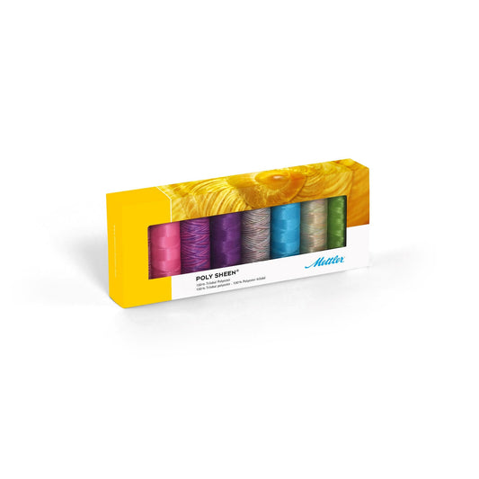 Mettler Poly Sheen Brights Kit No. 40 200m 8 spools - thread set