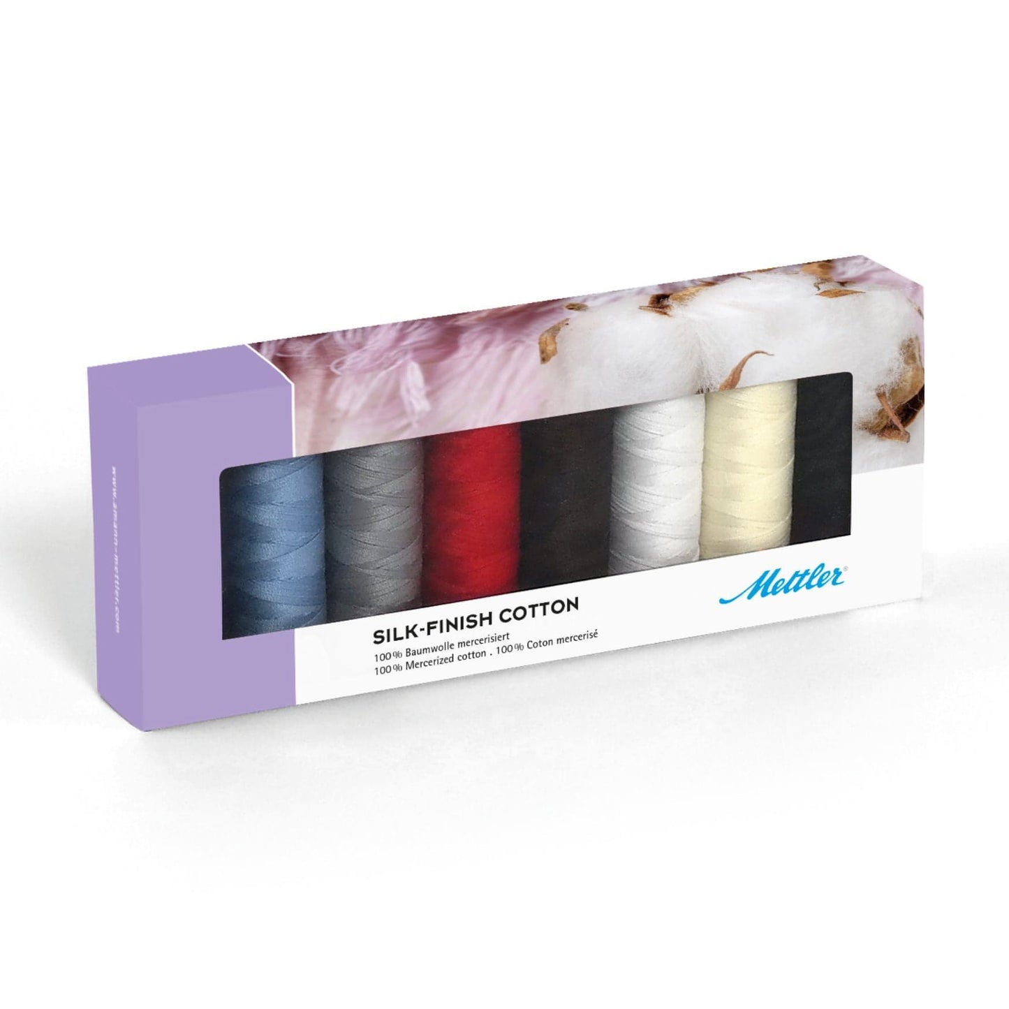 Mettler Silk-Finish Cotton No. 50 150m 8 spools - thread set