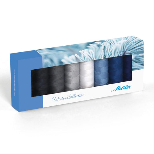 Mettler Silk-Finish Cotton No. 50 150m Winter 8 spools - thread set