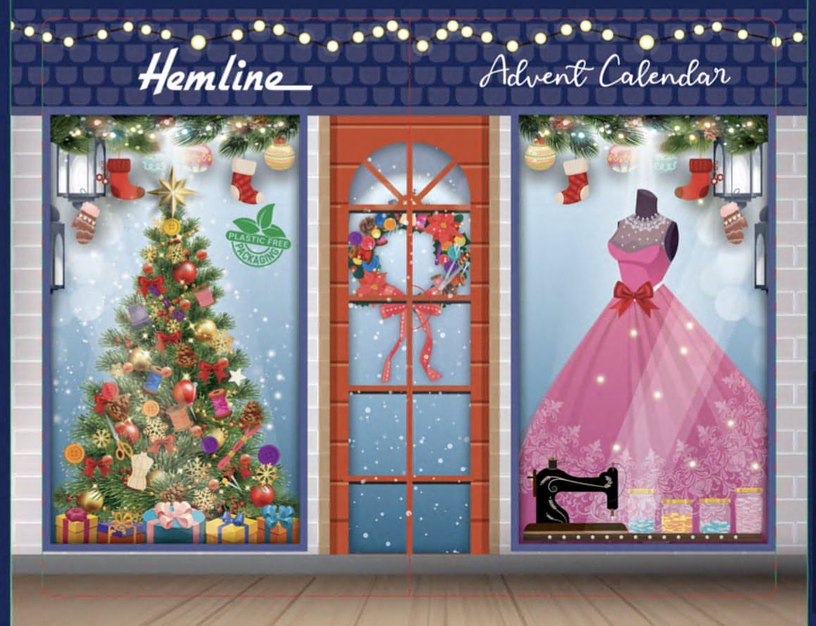 FREE Advent Calendar when you spend over £200! Sewing themed Advent Calendar for Christmas 2021