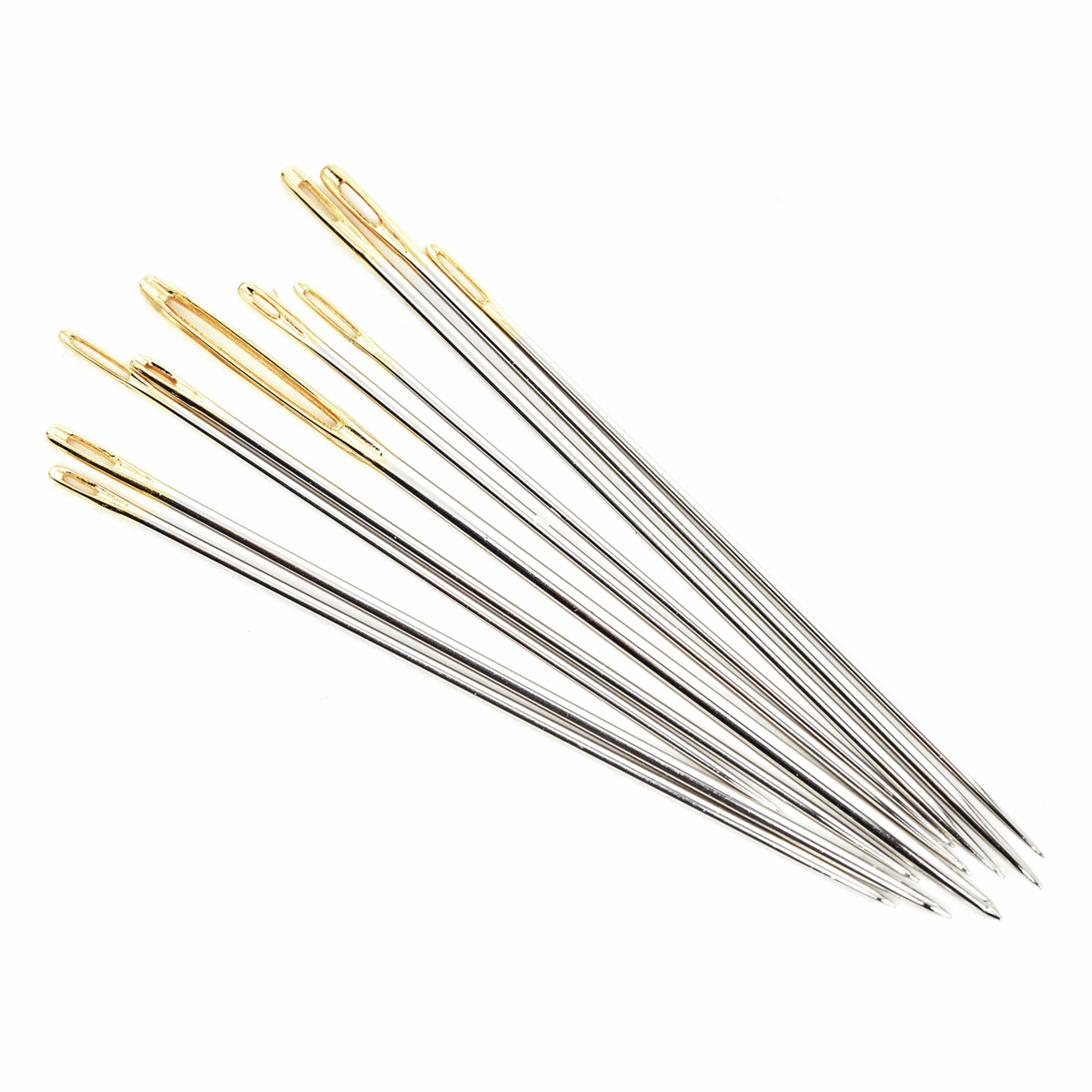 Premium Hand Sewing Needles x 10 Assorted Sizes *Hemline Gold Edition*