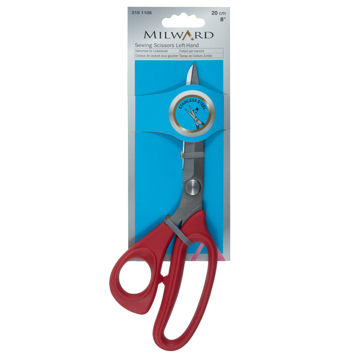 Tailors Shears Left Hand 20cm Plastic Handle