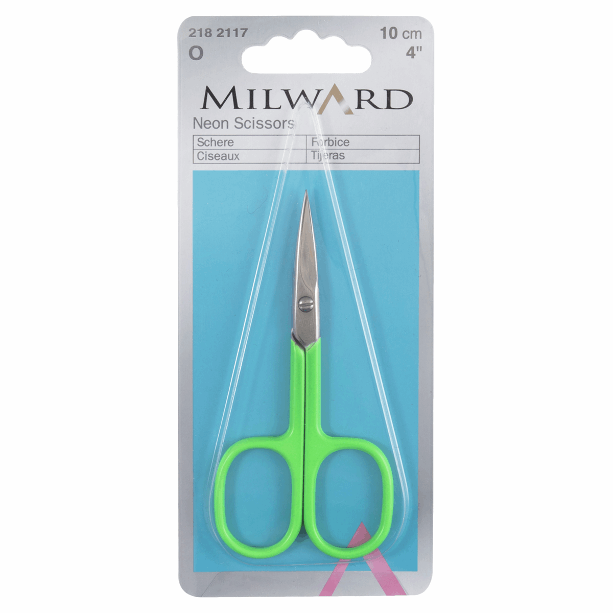 Milward Embroidery Scissors 10cm Neon Green