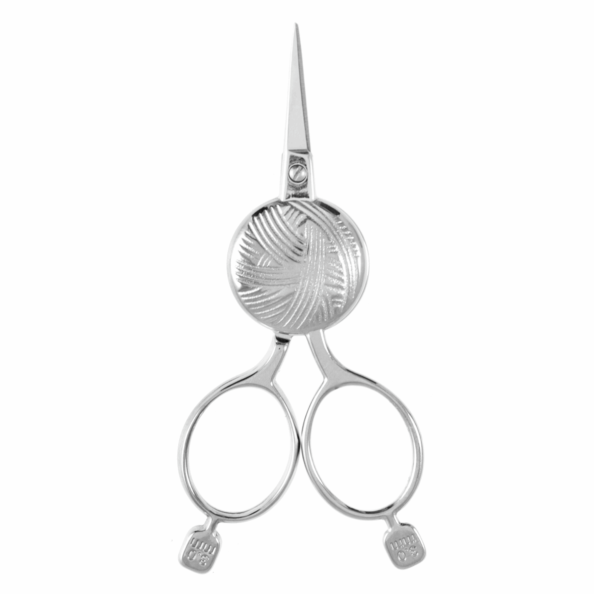 Embroidery Scissors - Yarn Ball Design - 10cm (3.9in) Silver
