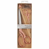 Rose Gold Scissors Gift Set - 21.5cm & 9.5cm (inc. Pins & Thimble)