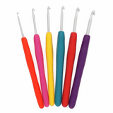 Milward Crochet Hook Set with Soft Grip Rubber Handles - Set of 6