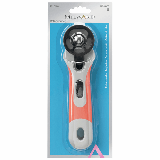 Mr. Pen- Fabric Cutter, Rotary Cutter, 45mm, 1 Extra Blade, Rotary Cutter for Fabric, Leather Cutting Tool, Fabric Rotary Cutter, Rotary Fabric