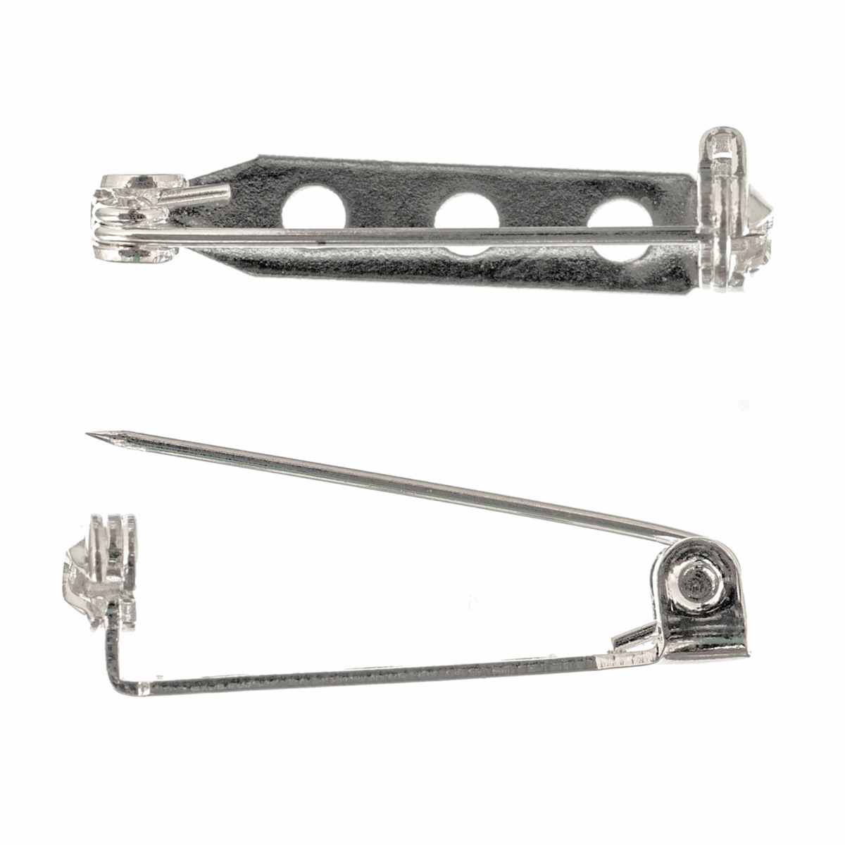 Trimits Silver Brooch Bar - 25mm (Pack of 2)