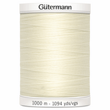 Gutermann Sew-All Thread 1000m - Ivory (#001)