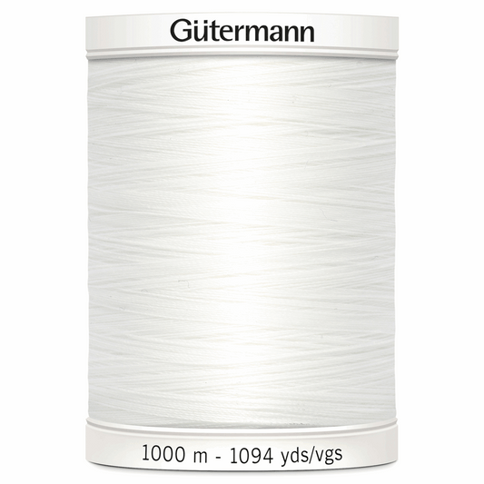 Gutermann Sew-All Thread 1000m - White (#800)