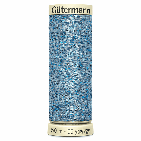 Gutermann Blue Metallic Effect Thread - 50m