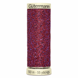 Gutermann Red Metallic Effect Thread - 50m