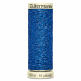 Gutermann Royal Blue Metallic Effect Thread - 50m