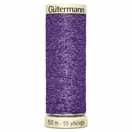 Gutermann Purple Metallic Effect Thread - 50m