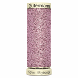 Gutermann Pink Metallic Effect Thread - 50m