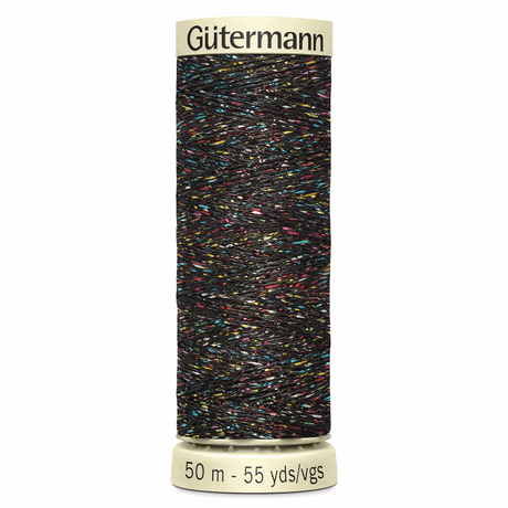 Gutermann Black Metallic Effect Thread - 50m