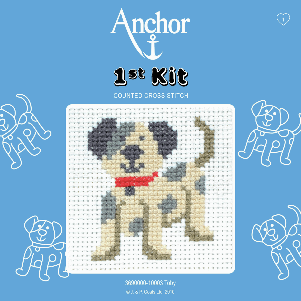 Anchor My 1st Counted Cross Stitch Kit - Toby