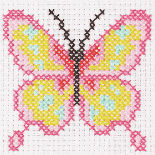 Anchor My 1st Counted Cross Stitch Kit - Butterfly