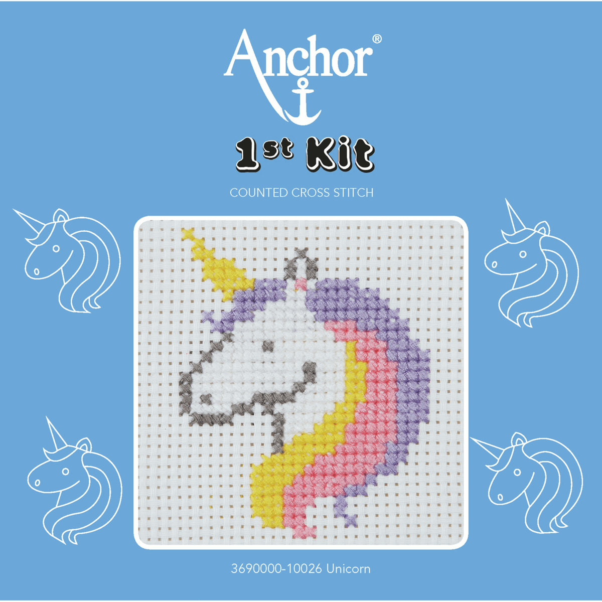 Anchor My 1st Counted Cross Stitch Kit - Unicorn