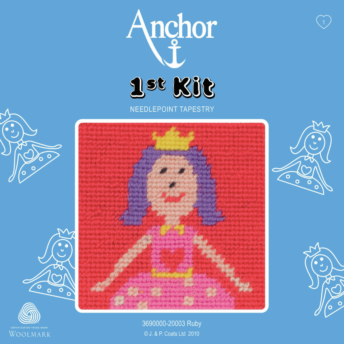 Anchor My 1st Tapestry Kit - Ruby