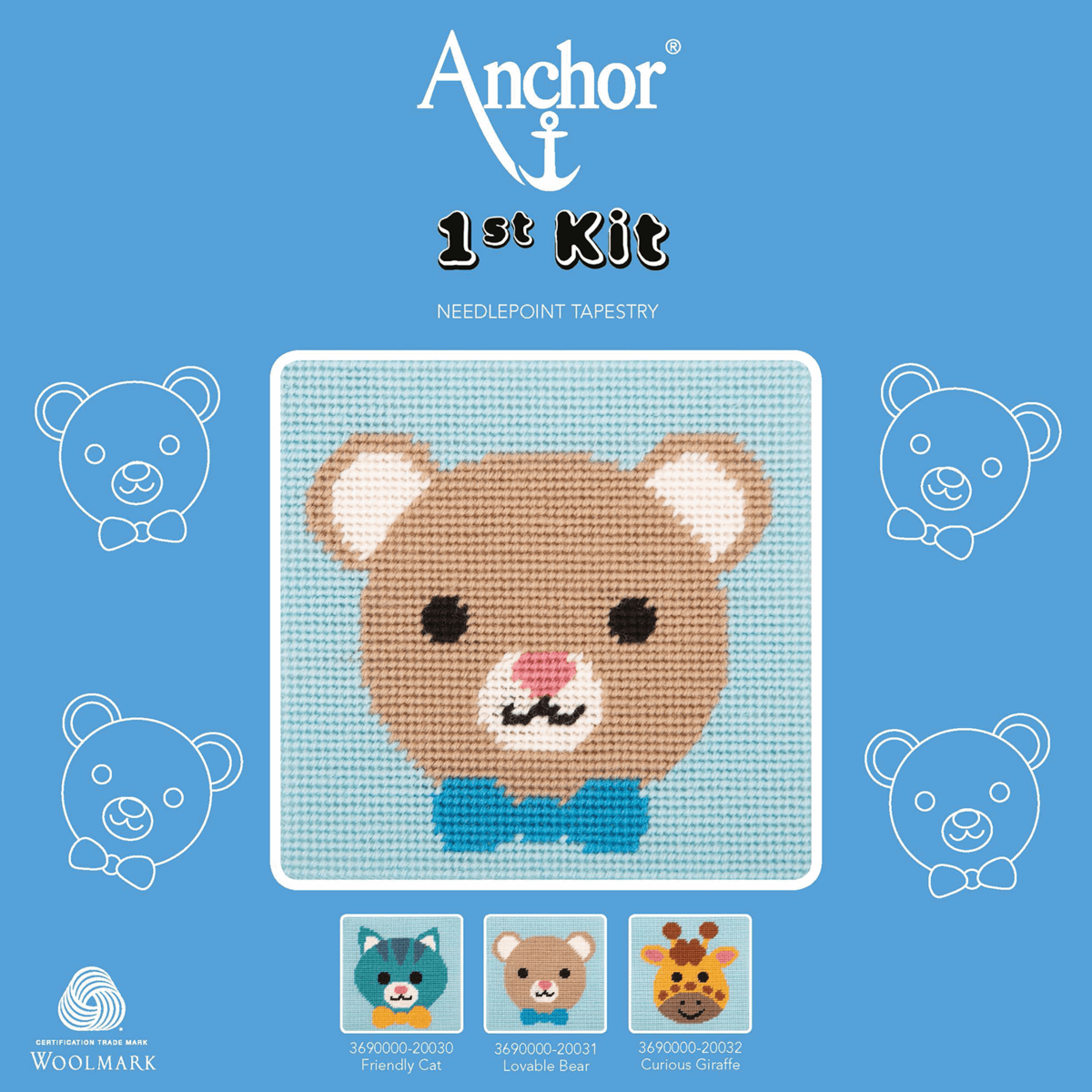 Anchor My 1st Tapestry Kit - Best Friends, Lovable Bear