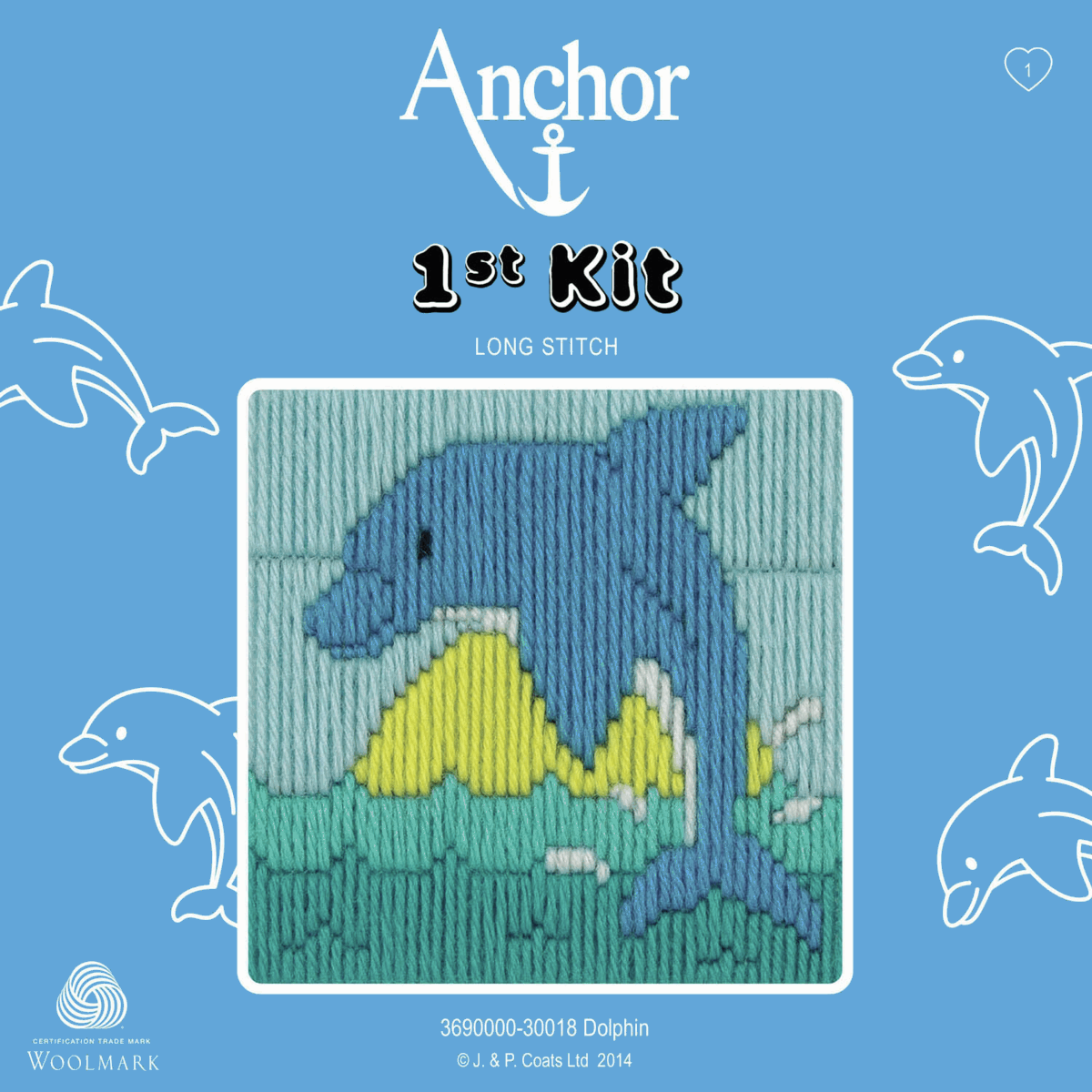 Anchor My 1st Long Stitch Kit - Dolphin