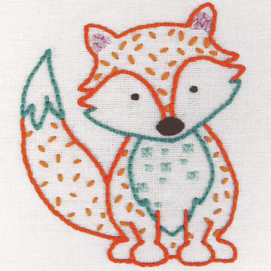Anchor My 1st Embroidery Kit - Fox