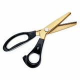 Premium Brushed Gold Pinking Shears - 23.5cm/9.25in *Hemline Gold Edition*